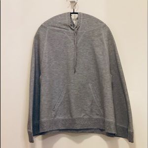 Grey Sweatshirt Poncho/Cape  with Hood, OS